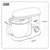 Baridi DH173 1500W Stand Mixer with Accessories 6L - Black