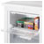 Baridi DH250 55cm Undercounter Freezer with Adjustable Thermostat 85L - White