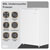 Baridi DH250 55cm Undercounter Freezer with Adjustable Thermostat 85L - White