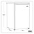 Baridi DH250 55cm Undercounter Freezer with Adjustable Thermostat 85L - White