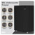Baridi DH251 55cm Undercounter Freezer with Adjustable Thermostat, 85L - Black