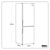 Baridi DH253 47cm 70/30 Fridge Freezer, 157L Capacity Low Frost