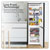 Baridi DH253 47cm 70/30 Fridge Freezer, 157L Capacity Low Frost