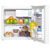 Baridi DH256 Tabletop Fridge with Ice Box, 46L Capacity - White