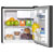 Baridi DH257 Tabletop Fridge with Ice Box, 46L Capacity - Black