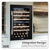Baridi DH118 57 Bottle Dual Zone Wine Fridge & Cooler 60cm
