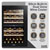 Baridi DH118 57 Bottle Dual Zone Wine Fridge & Cooler 60cm