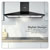 Baridi DH59 Cooker Hood, Chimney Style with Carbon Filters 90cm - Black
