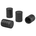 Sealey VCB4 Aluminium Valve Cap 4pc - Black Anodised