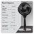 Baridi DH143 Pedestal Fan with Remote Control 10 - Black