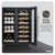 Baridi DH96 40 Bottle/120 Can Undercounter Dual Zone  Wine Fridge Cooler 60cm