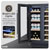 Baridi DH96 40 Bottle/120 Can Undercounter Dual Zone  Wine Fridge Cooler 60cm