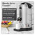 Baridi DH269 Hot Water Boiler/Tea Urn 10L Capacity, Stainless Steel