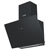 Baridi DH105 Angled Chimney Cooker Hood Touch Controls, Filter 60cm Black Glass