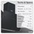 Baridi DH105 Angled Chimney Cooker Hood Touch Controls, Filter 60cm Black Glass