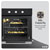 Baridi DH110 Built-In 5-Function Fan Assisted Oven with Timer 600mm 55L Black