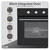 Baridi DH110 Built-In 5-Function Fan Assisted Oven with Timer 600mm 55L Black