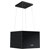 Baridi DH109 Square Island Cooker Hood 40cm - Black