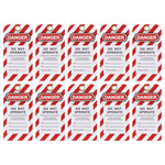 Sealey EV17 Lockout Safety Tag 10pc