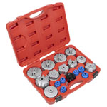 Sealey VS7013 Oil Filter Cap Wrench Set 19pc