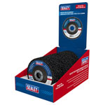 Sealey PTC/CW115DB 115 x 13mm Black Polycarbide Abrasive Strip Disc 2