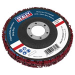 Sealey PTC/CW115R Polycarbide Abrasive Strip Disc 115 x 13 x 22mm - Red