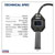 Sealey SA500 Digital Tyre Inflator with Clip-On Connector Rechargeable