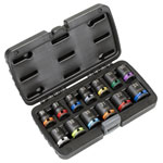 Sealey AK56160M Lock-On™ Impact Socket Set 1/2Sq Drive 13pc 6pt Metric