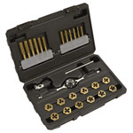 Sealey AK3026IMP Premier Hexagonal Tap & Die Set 26pc Hexagonal  -