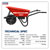 Sealey WBR150E Electric Wheelbarrow 150kg Capacity
