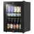 Baridi DH62 Beer & Drinks Fridge with LED Light, Black and Glass Door 60L