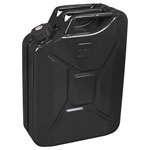 Sealey JC20SCB Screw Cap Metal Jerry Can 20L - Black
