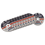 Sealey PTC/3CT10 75 x 1.2mm Cutting Disc 10mm Bore - Pack of 10