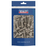 Sealey S1025 Stainless Steel Hex Head Set Screw M10 X 25 A2, DI