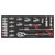 Sealey TBT42 Premier Socket Set with Tool Tray 1/2Sq Drive 22pc