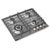 Baridi DH225 Gas Hob with 4 Cooking Zones 60cm - Stainless Steel