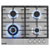 Baridi DH225 Gas Hob with 4 Cooking Zones 60cm - Stainless Steel