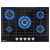 Baridi DH228 Gas Hob with 5 Cooking Zones 70cm - Black