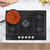 Baridi DH228 Gas Hob with 5 Cooking Zones 70cm - Black