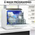 Baridi DH224A 2-4 Place Settings Mini Portable Tabletop Dishwasher