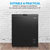 Baridi DH152 Freestanding Chest Freezer 142L Capacity - Black