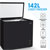 Baridi DH152 Freestanding Chest Freezer 142L Capacity - Black