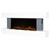 Baridi DH112 Wall Mounting Electric Fireplace with LED Flame Effect 52 - Grey