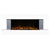 Baridi DH112 Wall Mounting Electric Fireplace with LED Flame Effect 52 - Grey