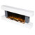 Baridi DH112 Wall Mounting Electric Fireplace with LED Flame Effect 52 - Grey