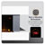 Baridi DH112 Wall Mounting Electric Fireplace with LED Flame Effect 52 - Grey