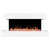Baridi DH113 Wall Mounting Electric Fireplace with LED Flame Effect 46 - White