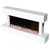 Baridi DH113 Wall Mounting Electric Fireplace with LED Flame Effect 46 - White