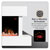 Baridi DH113 Wall Mounting Electric Fireplace with LED Flame Effect 46 - White