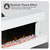 Baridi DH113 Wall Mounting Electric Fireplace with LED Flame Effect 46 - White